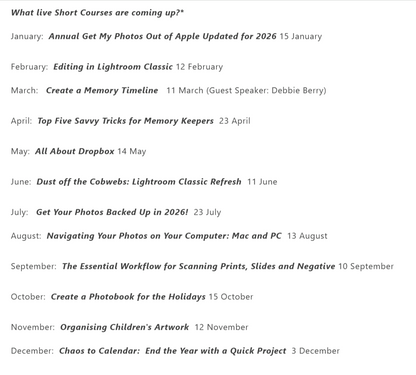 Confident Memory Curator Short Course Series- 2026